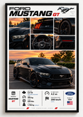 Ford Mustang GT Çerçeveli Poster