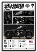 Harley-Davidson Forty-Eight Çerçeveli Poster
