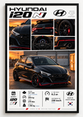 Hyundai i20 N Çerçeveli Poster