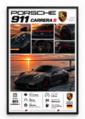 Porsche 911 Carrera S Çerçeveli Poster