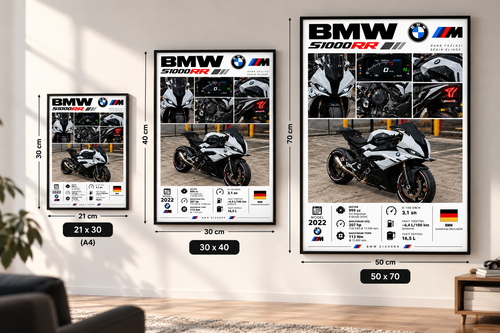 BMW S1000RR Çerçeveli Poster