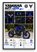 Yamaha MT-25 Çerçeveli Poster